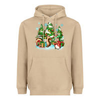 Mushroom christmas rabbits Heavyweight Hoodie - Zillion Design Studio