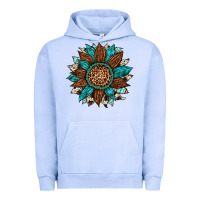 Pigment Grape Ice gemstone cowhide leopard turquoise sunflower Urban Hoodie - Artiststas