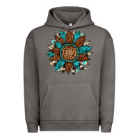 Pigment Tornado gemstone cowhide leopard turquoise sunflower Urban Hoodie - Artiststas