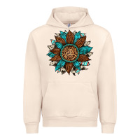 Sandshell gemstone cowhide leopard turquoise sunflower Urban Hoodie - Artiststas