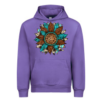 Tulip gemstone cowhide leopard turquoise sunflower Urban Hoodie - Artiststas