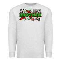 Oatmeal Heather brother soccer Premium Sweatshirt - Zillion Design Studio