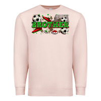 Pale Pink brother soccer Premium Sweatshirt - Zillion Design Studio