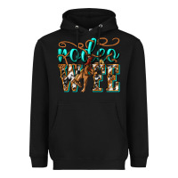 Black rodeo wife western Heavyweight Hoodie - texasbilliewilder