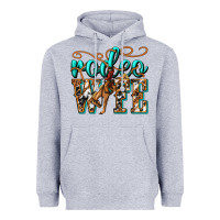 Heather Grey rodeo wife western Heavyweight Hoodie - texasbilliewilder