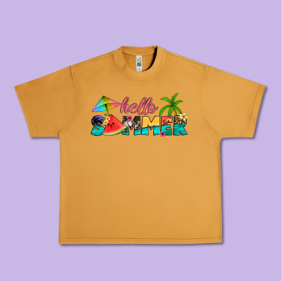 Hello Summer Urban Heavy Tee Designed By Artiststas