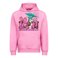 Fuchsia Pink lpn licensed practical nurse Urban Hoodie - AdoDesignShop