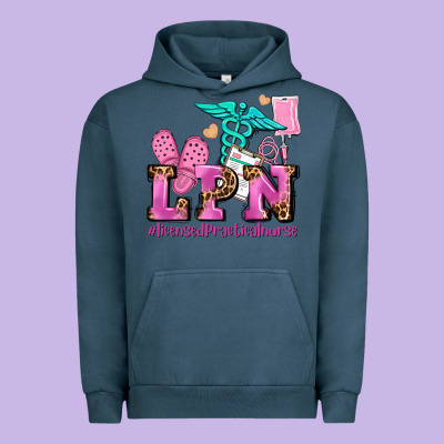 Lpn Licensed Practical Nurse Urban Hoodie Designed By Adodesignshop