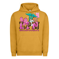 Pigment Peanut Butter lpn licensed practical nurse Urban Hoodie - AdoDesignShop