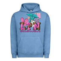 Pigment Pebble Blue lpn licensed practical nurse Urban Hoodie - AdoDesignShop