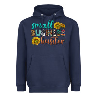 Navy small business hustler Heavyweight Hoodie - texasbilliewilder