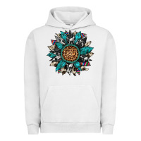Pigment Lunar Rock cowhide leopard serape gemstone  sunflower Urban Hoodie - Artiststas