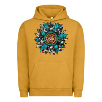 Pigment Peanut Butter cowhide leopard serape gemstone  sunflower Urban Hoodie - Artiststas