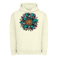 Pigment Pistachio cowhide leopard serape gemstone  sunflower Urban Hoodie - Artiststas