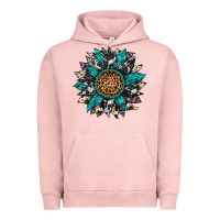 Pigment Salmon cowhide leopard serape gemstone  sunflower Urban Hoodie - Artiststas
