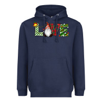 Navy Christmas Love Gnome Heavyweight Hoodie - RanaPortraitStore