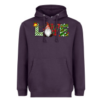 Plum Christmas Love Gnome Heavyweight Hoodie - RanaPortraitStore