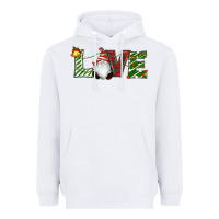 White Christmas Love Gnome Heavyweight Hoodie - RanaPortraitStore