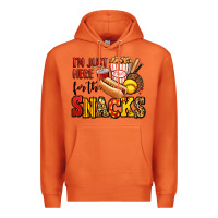 Carrot i'm just here for the snacks softball Premium Hoodie - Jasminsmagicworld