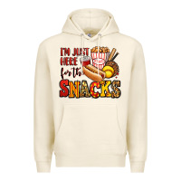 Tofu i'm just here for the snacks softball Premium Hoodie - Jasminsmagicworld