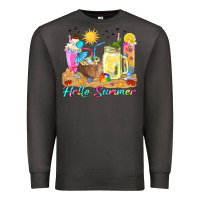 Smoke hello summer drinks Premium Sweatshirt - texasbilliewilder