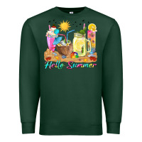 Sports Green hello summer drinks Premium Sweatshirt - texasbilliewilder