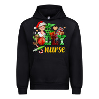Black jolly nurse with Christmas element Urban Hoodie - AdoDesignShop