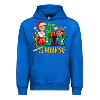 Cobalt jolly nurse with Christmas element Urban Hoodie - AdoDesignShop