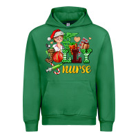 Emerald jolly nurse with Christmas element Urban Hoodie - AdoDesignShop