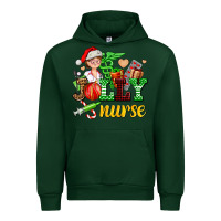 Forest Green jolly nurse with Christmas element Urban Hoodie - AdoDesignShop