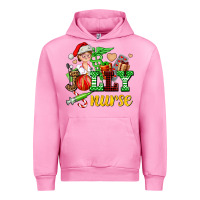Fuchsia Pink jolly nurse with Christmas element Urban Hoodie - AdoDesignShop