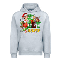 Heather Grey jolly nurse with Christmas element Urban Hoodie - AdoDesignShop