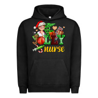 Pigment Black jolly nurse with Christmas element Urban Hoodie - AdoDesignShop