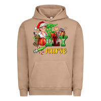 Pigment Burro jolly nurse with Christmas element Urban Hoodie - AdoDesignShop