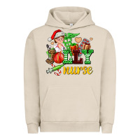 Pigment French Oak jolly nurse with Christmas element Urban Hoodie - AdoDesignShop