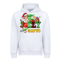White jolly nurse with Christmas element Urban Hoodie - AdoDesignShop