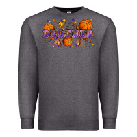 Charcoal Heather brother basketball Premium Sweatshirt - Zillion Design Studio