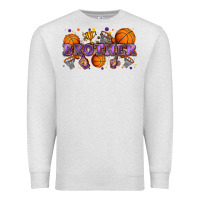 Oatmeal Heather brother basketball Premium Sweatshirt - Zillion Design Studio