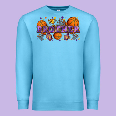 Brother Basketball Premium Sweatshirt Designed By Zillion Design Studio