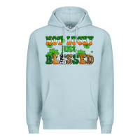 Blue Mist not lucky just blessed Premium Hoodie - AdoDesignShop