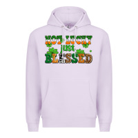 Lilac not lucky just blessed Premium Hoodie - AdoDesignShop