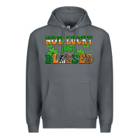 Rock not lucky just blessed Premium Hoodie - AdoDesignShop