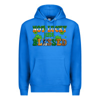True Royal not lucky just blessed Premium Hoodie - AdoDesignShop