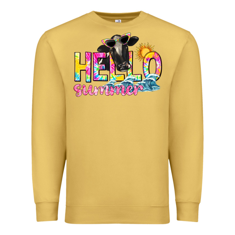 Hello Summer Premium Sweatshirt by texasbilliewilder | Teevron