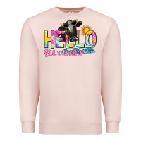 Pale Pink hello summer Premium Sweatshirt - texasbilliewilder