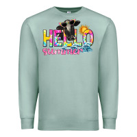 Seafoam hello summer Premium Sweatshirt - texasbilliewilder