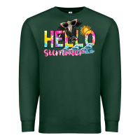 Sports Green hello summer Premium Sweatshirt - texasbilliewilder