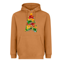 Meerkat christmas book tree Heavyweight Hoodie - Zillion Design Studio