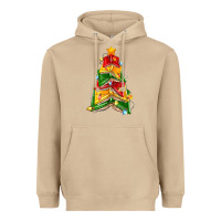 Mushroom christmas book tree Heavyweight Hoodie - Zillion Design Studio