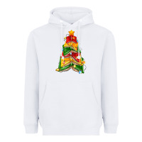White christmas book tree Heavyweight Hoodie - Zillion Design Studio